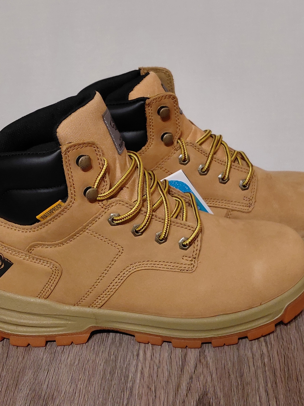 Herman Survivors Sz 9W Men's Boulder Waterproof 6" Steel Toe Work Boots Wheat 🔥